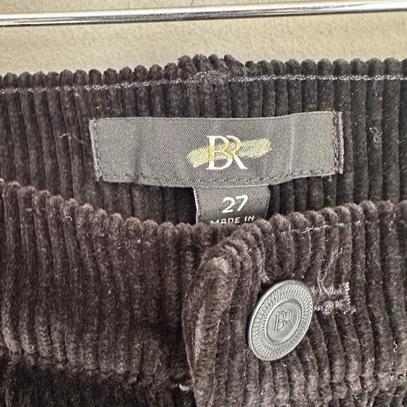 Banana Republic The Slouchy Straight Corduroy Pant Black 27 - Picture 3 of 11